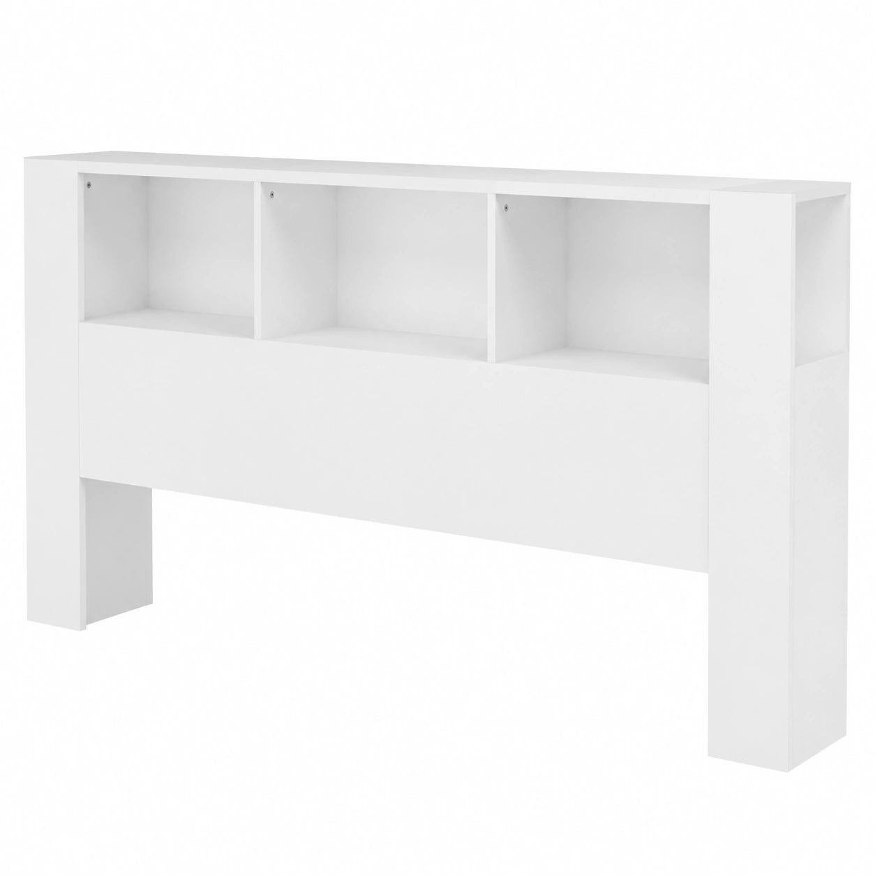 Lit, avec rangement, 180 x 18,5 x 104,5 cm, coloris blanc, pour la chambre