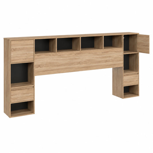 Lit, avec tiroirs, coloris noir, pour la chambre